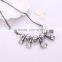Elegant Simulated Pearl Real 18k Rose Gold Plated Horn 5 Big CZ Diamond Collar Statement Necklaces & Pendants for Women Jewelry                        
                                                Quality Choice