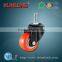 Orange Swivel Bolt Hole Caster Wheel