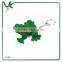 Frog Plastic Animal Keyring With Led And Sound