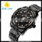 WJ-5558B Naviforce black stainless steel Japan movement with calendar quartz men waterproof watch