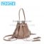 On Sale Leather Bucket bag, Mini Drawstring bag, Leather fringe bag                        
                                                Quality Choice