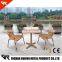 2016 Best selling plastic rattan used cheap indoor cafe restaurant tables chairs for sale