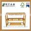 Trade assurance FSC antique handmade wooden / bamboo shoe rack shoe display rack