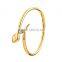 Snake Head Shape Women's Fashion Bracelets Stainless Steel Expandable Wire Bangle