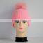 MKS19 China new design hat with full fox fur pom poms