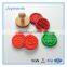 Silicone stamp cake tool with wooden handle