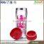 Paper Insert Plastic Tumbler with Lid