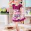 hot product ready made cotton purple ruffle dress beautiful cute baby girl party dress