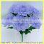 Artificial Decorative Marigold Flower Bouquet/H31cm 6-Heads Lavender Silk Zinnia