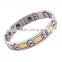 golden-silver titanium magnet bracelet