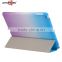 manufactory fabrication New Arrival PU smart cover case Gradient clour styles tablet smart case for mini1/2/3