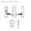 New Zinc Alloy Metal anti-theft door lock biometric fingerprint lock with touch keypad