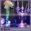 8 inch round shape rechargeable rgb under bottle glorifiers centerpiece led light base