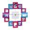 wall clock with 12 pcs of frame