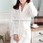 Wholesale plain coral fleece sleep wear soft cotton dress women pyjamas sleepwear