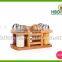 2016 Best Selling Premium Custom Made Glass Bottle Spice Rack Set,salt and Pepper Shakers