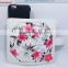 Flower PU Leather Mirror Slider + Universal PC Cover Wallet Phone Case for 4.7inch iPhone 6 6s 7