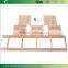 Bamboo Bathroom Tower 5-Shelf Towel Storage Standing Rack Shelving