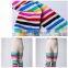 The rainbow stripe tights thick rainbow knee high socks