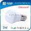 Good and cheap 3W OEM led bulb in shenzhen 2016 E27 Die-casting aluminum