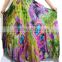 vintage thai retro HIPPIE BOHO thai art Tie Dye handmade maxi long wide skirts patchwork reverse dress