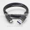 Metal Aluminium Reversible USB 3.1 type C male to USB 3.0 A male data cable for New Macbook