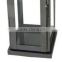 High quality black Stainless steel lantern with leather handle