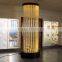 Floor standing water bubble column wall, LED color changing with remote control