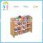 Factory Wholesale custom high quality wood material cubby toy storage shelf