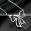925 sterling silver hollow bowknot with pearl creative pendant necklace fashion women necklace jewelry 6360467