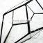 12*12*17cm geometric four face cutting glass terrarium flower arrangement air plant planter greenhouse home decoration 0100017
