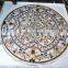 white Marble Inlay Table Top, white Pietre Dure Round Dinning Table tops