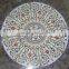 Semi Precious Stone Inlay Dinning Table Marble Inlaid White Table Top