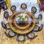 Antique Replica Style Dinning Room Furniture, Retro Large Round Dining Table for 10 People