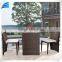 3-piece Outdoor Rattan Wicker Tea Table and Chair Set Furniture