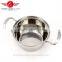 5pcs high quality stainless steel big soup pot set/camping cookware