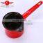 Hot selling red enamel ceramic coffee jug coffee pot with long handle