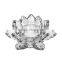 Beautiful Clear Crystal Lotus Candle Holder