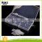 Transparent rectangle removable plastic jewelry box plastic medicine box