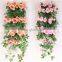 100CM 5Stems Artificial Rose Garland Wedding Party Decor Silk Flower Vine Garland