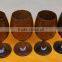 First quality wooden goblet/tall wooden cup, palisander,15cmH*6cm MAX DIAM