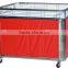 Red Wood folding trolley cart supermarket trolley promotion item