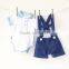 Fashion Little Baby Boy Clothes Set With Navy Shortall