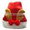 2016 printed cotton Christmas hat, Claus'cap,newest beautiful Christmas decoration Christmas hat