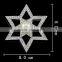 Big pearl snowflake brooch big flower shape brooch flower shaped wedding invitations