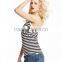 Classic Comfortable Stripe Ladies Tank Tops