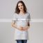 Stripe pregnant woman nursing shirts summer outdoor breastfeeding clothing cotton breathable maternity T-shirts