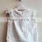 Latest Style Baby Girls Short Sleeve T-shirt 100% Cotton Summer White T-shirt BS15-083