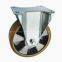 6 inch fixed plastic castors for transportation equipment,160mm Europe Aluminum caster wheel,pu plate caster wheels