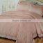 4 pieces plain dyed silk cotton satin jacquard embroidery bed sheet set